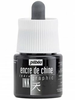 Pebeo Encre De Chine Graphic India Ink Pébéo - Noir - 45 Ml