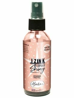 Aladine Encre En Spray Izink Shiny - Orange Pastel - 80 Ml