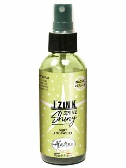 Aladine Encre En Spray Izink Shiny - Vert Anis - 80 Ml