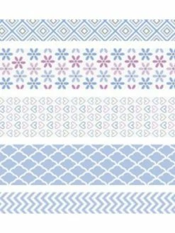 Czech Beads Exclusive Ensemble De Papier Adhésif Mini Bracelet Bleu 1, Du Ruban Adhésif, Des Accessoires Planner,2cmx3m (5