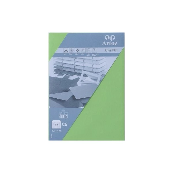 Artoz Enveloppe C6 162x114 Paquet De 5 - Bouleau 1 Artoz Enveloppe C6 162x114 Paquet De 5 - Bouleau
