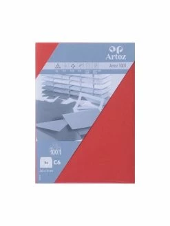 Artoz Enveloppe C6 162x114 Paquet De 5 - Rouge