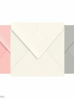 Lalo Enveloppe Doublée Vergé De France 140 X 140 - 25 Pcs