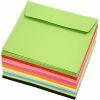 Creativ Company Enveloppes Carrées - 16 X 16 Cm - Couleurs Assorties - 100 Pcs
