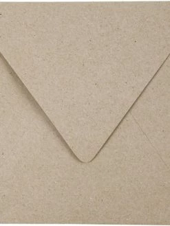 Creativ Company Enveloppes Carrées - Papier Recyclé - 16 X 16 Cm - 50 Pcs