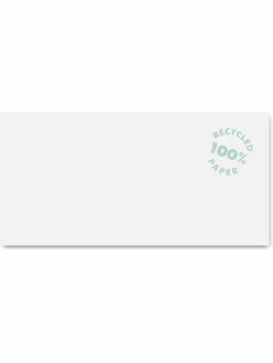 Clairalfa Enveloppes DL - 110 X 220 Mm - Recyclé - Blanc