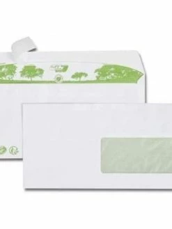 Gpv Enveloppes "ERAPure" DL - Par 40 - Avec Fenêtre - Blanc