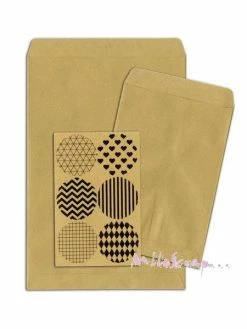 Enveloppes Papier Kraft Bo Bunny - 7 Pièces