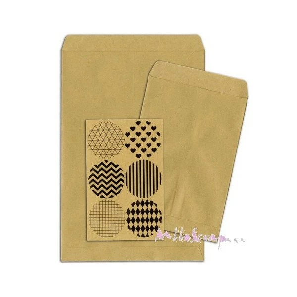 Enveloppes Papier Kraft Bo Bunny - 7 Pièces 1 Enveloppes Papier Kraft Bo Bunny - 7 Pièces