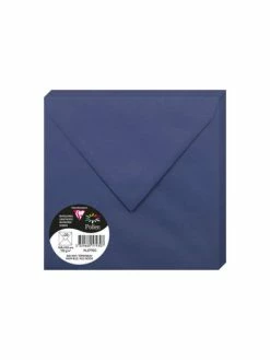 CLAIREFONTAINE Enveloppes "Pollen" - 165 X 165 Mm - Bleu Royal