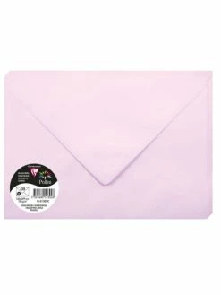 CLAIREFONTAINE Enveloppes "Pollen" - C5 - Rose Dragée