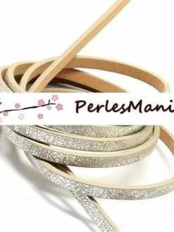 Perlesmania Environ 1,2 Mètre De Cordon SIMILI CUIR 5 Par 2MM H1014I