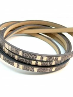 Perlesmania Environ 1,2 Mètre De Cordon SIMILI CUIR 5 Par 2MM H1020M