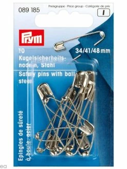 Prym Épingle à Nourrice à Boule En Acier N°1-2-3 X 10 Pcs