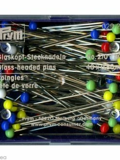 Prym Épingle à Tête En Verre Multicolore N°2 - 48 X 0,8 Mm - 30 G