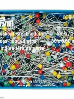 Prym Épingle Tête En Verre Multicolore N°9 - 30 X 0,6 Mm - 20 G