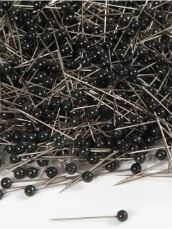 Creativ Company Épingles à Tête Noires - 25 Mm - 1000 Pcs