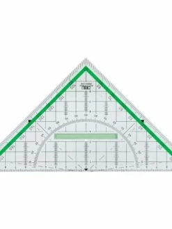 M+R Equerre Demi-carré "Green Line" - Hypoténuse : 230 Mm
