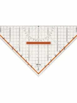 Rotring Equerre Géométrique "Centro" - Hypoténuse : 320 Mm
