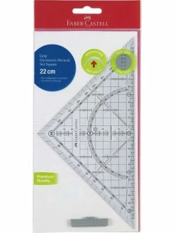 Faber-Castell Equerre Géométrique Grip - Hypoténuse : 220 Mm