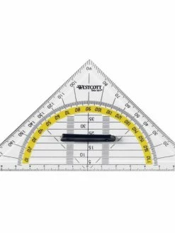 Westcott Equerre Géométrique, Hypothénuse: 140 Mm, Poignée