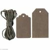 Artemio Etiquette Kraft Classique X 12 Avec Ficelle
