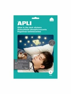 Apli Agipa Etiquettes - A4 - Phosphorescentes - Brillante Dans Le Noir - Apli