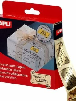 Apli Agipa Etiquettes Adhésives "Plaisir D'offrir" - Or