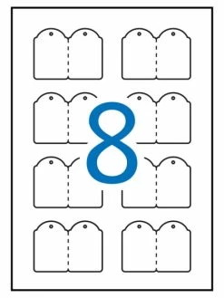 Apli Agipa Etiquettes Imprimables à Fil - 36 X 53 Mm - Blanc