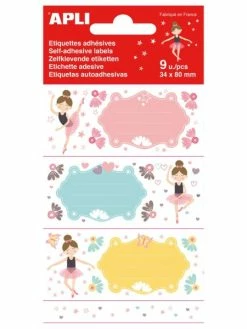 Apli Agipa Etiquettes Pour Livre "danseuses" - 36 X 81 Mm
