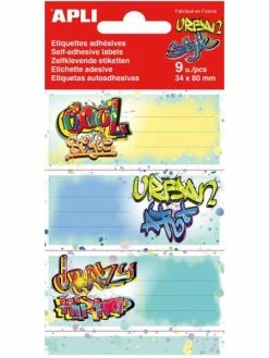 Apli Agipa Etiquettes Pour Livre "graffitis" - 36 X 81 Mm