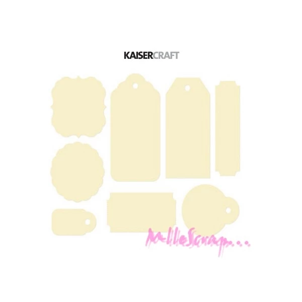 Etiquettes, Tags Kaisercraft - 24 Pièces 1 Etiquettes, Tags Kaisercraft - 24 Pièces