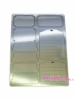 Etiquettes, Tags Soft Métal Boanita - 9 Pièces