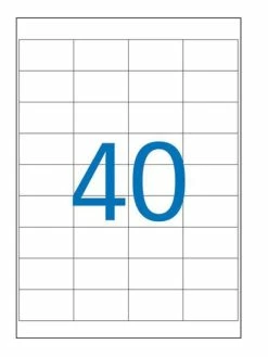 Apli Agipa Etiquettes Universelles - 48.5 X 25.4 Mm - A4 - Blanc