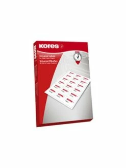 Kores Étiquettes Universelles 70 X 37 Mm Blanc