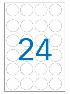 Apli Agipa Etiquettes Universelles - Rond 30 Mm - A5 - Blanc