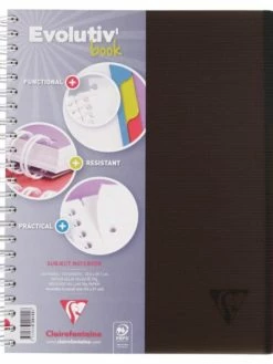 CLAIREFONTAINE Evolutiv'book "Linicolor" - 22,5x29,7 - Ligné + Marge