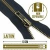 Creavea Fermeture Laiton Non Séparable - 10 Cm - Plusieurs Couleurs