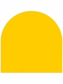 Geca Diffusion Feuille Autocollante 10x23 Cm Jaune Mat