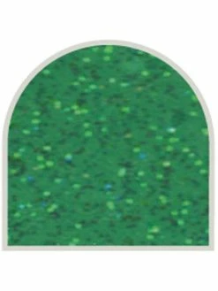 Geca Diffusion Feuille Autocollante 10x23 Cm Vert Foncé Pailleté Transparent