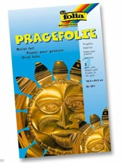 Bringmann Feuille De Métal à Repousser - Doré X 3