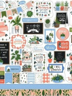 Feuille De Stickers 30cm X 30cm Plant Lady Carta Bella