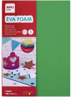 Apli Agipa Feuilles De Mousse A4 Activités Créatives Assortiment Couleur Apli