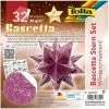 FOLIA Feuilles De Papier à Plier "Etoile Bascetta" - Violet/argent