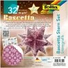 FOLIA Feuilles De Papier à Plier "Etoile Bascetta" - Violet/argent