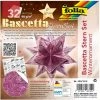 FOLIA Feuilles De Papier à Plier "Etoile Bascetta" - Violet/argent