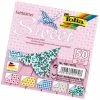 FOLIA Feuilles De Papier à Plier "Sweet" - 100 X 100 Mm