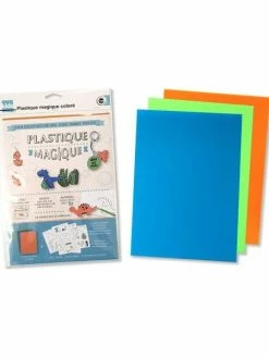 Ctop Feuilles De Plastique Magique Couleurs Vives 20 X 30 Cm 3 Planches