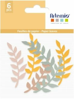 Artemio Feuilles En Papier - Feuilles Tropicales - 6 - Pcs
