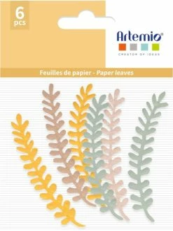 Artemio Feuilles En Papier - Fougères - 6 - Pcs